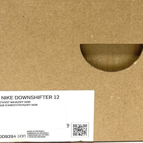 💖MEGA SALE💖Nike Downshifter 12   Purple Black White Women's  Mesh DD9294 500 - Picture 8 of 9